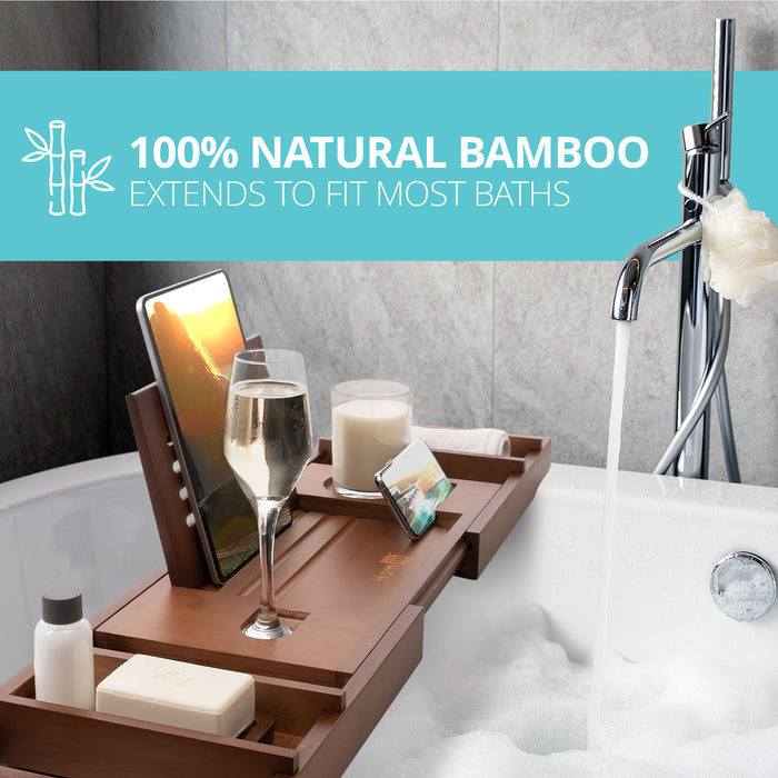 Homiu Bamboo Bath Caddy